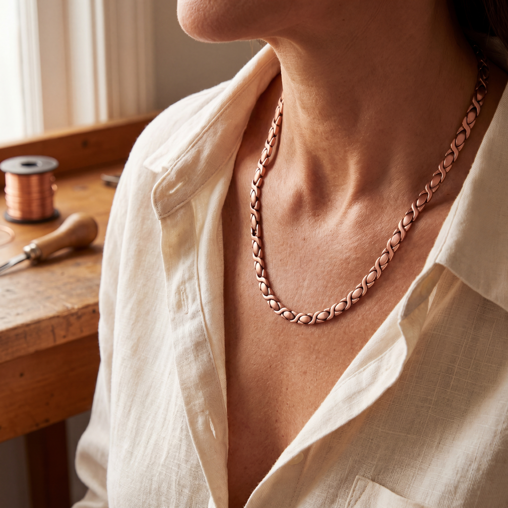Emily's Cedar Copper Necklace