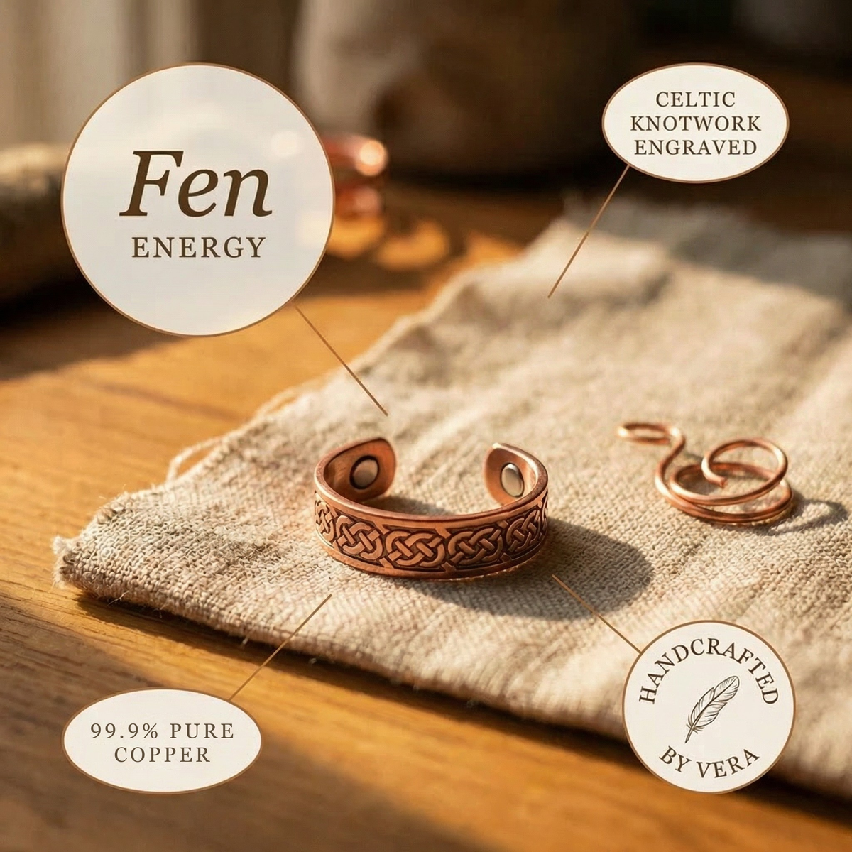 Emily's Fen Copper Ring