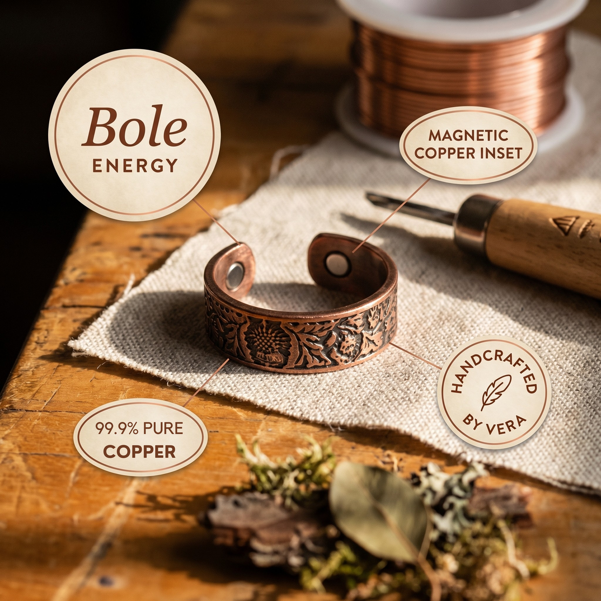Emily's Bole Copper Ring