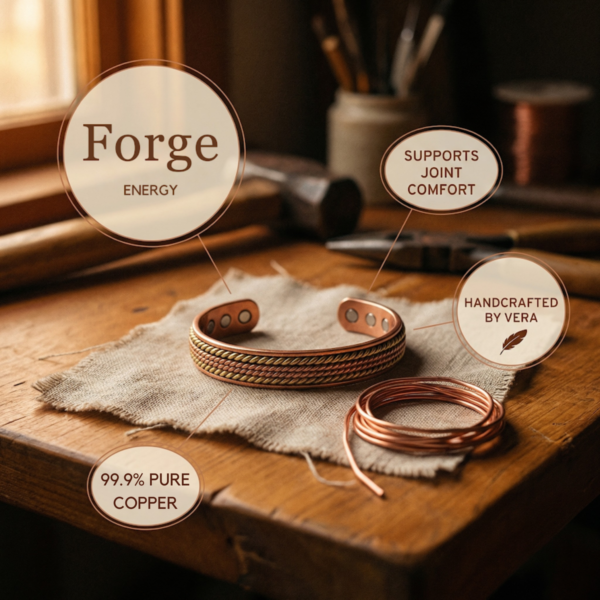 Emily's Forge Copper Bracelet