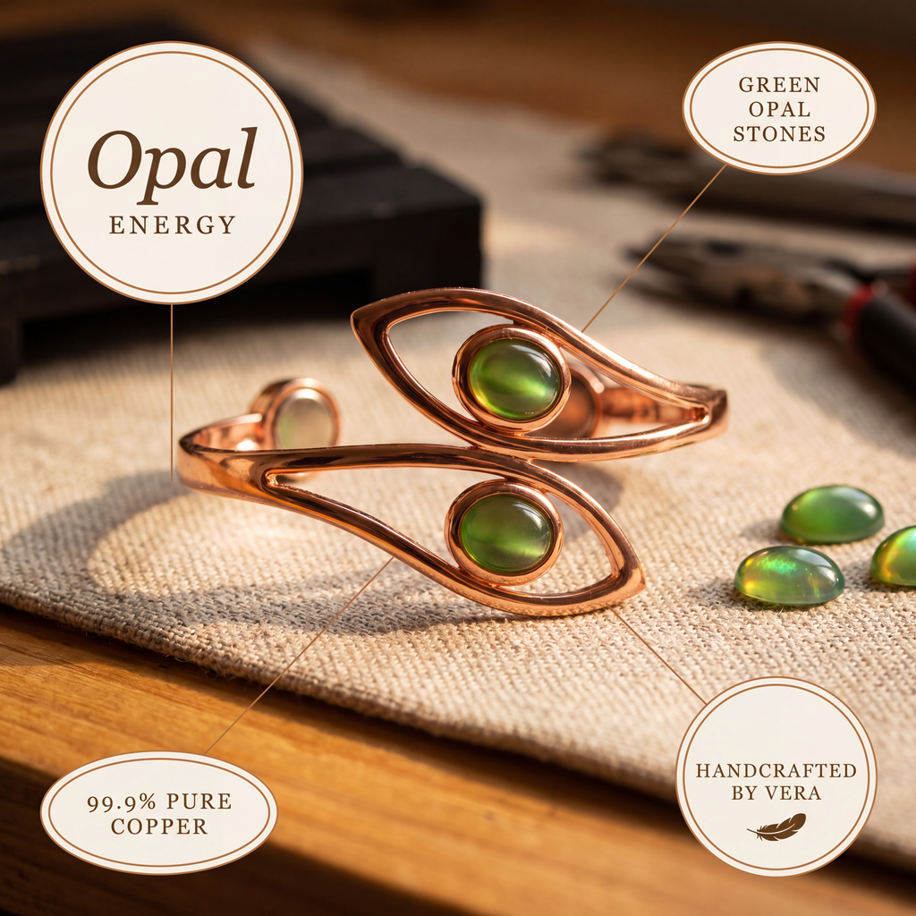 Emily's Opal Copper Bracelet