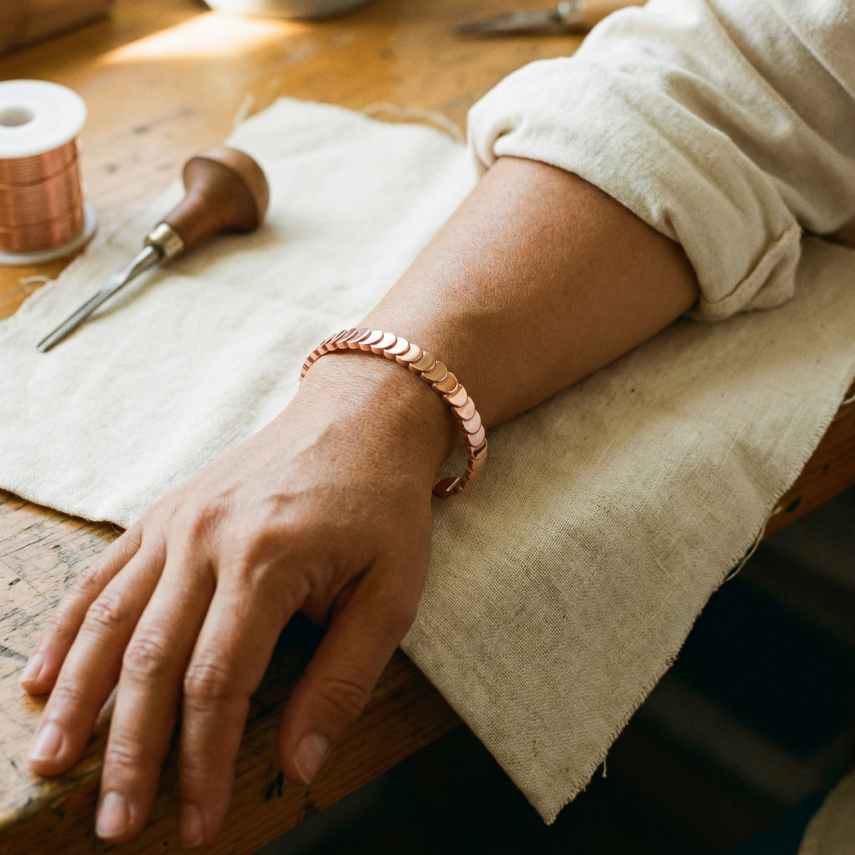 Emily's Tide Copper Bracelet