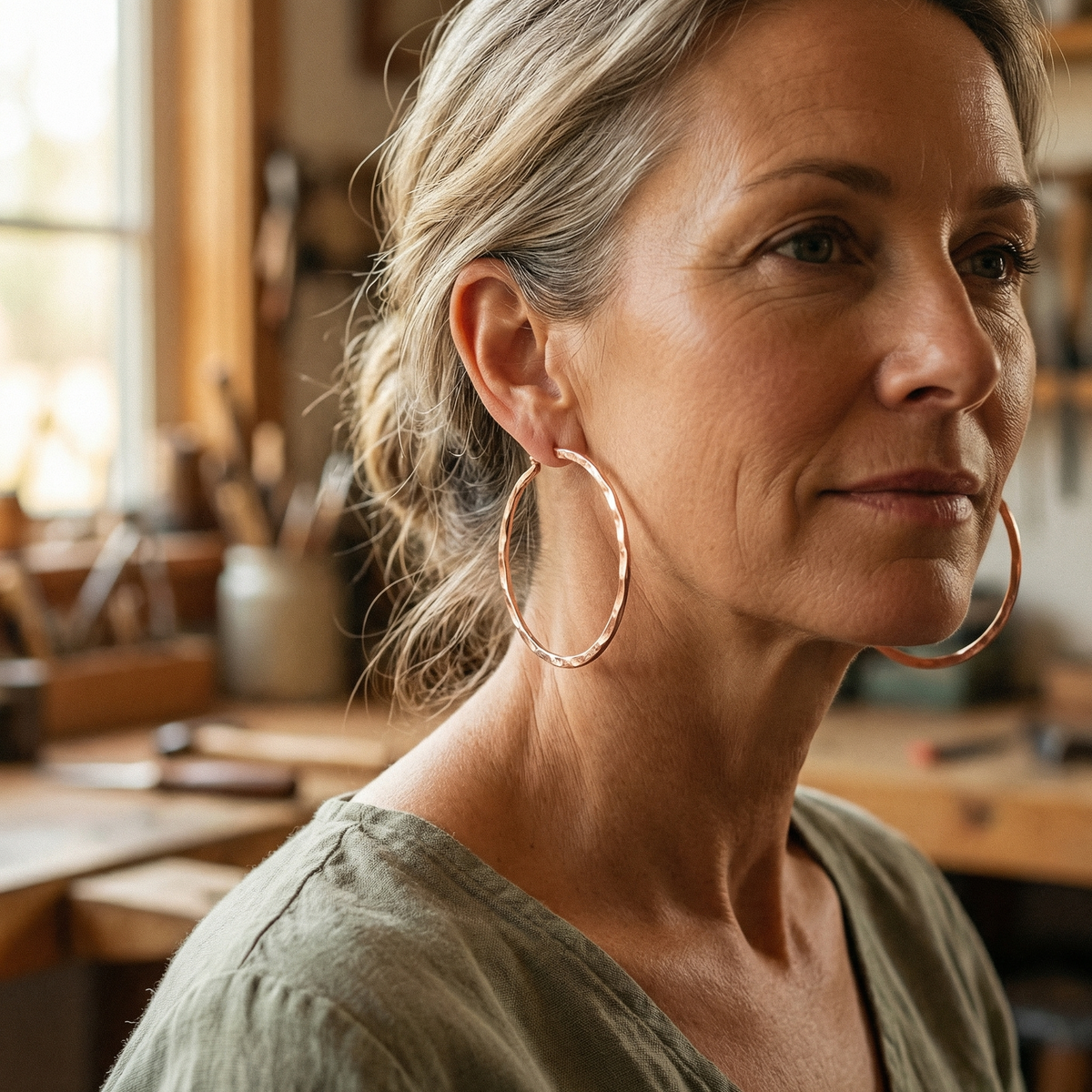 Emily's Willow Copper Earrings