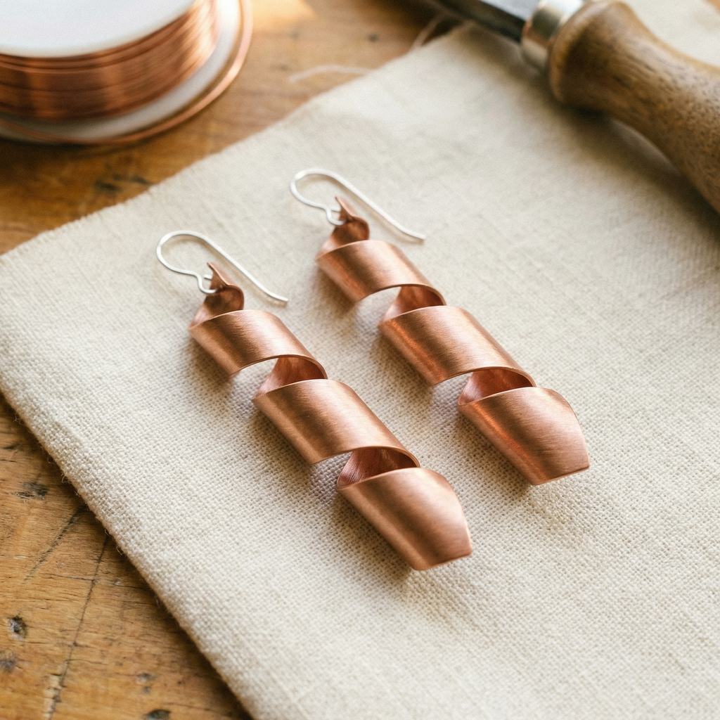 Emily's Dusk Copper Earrings