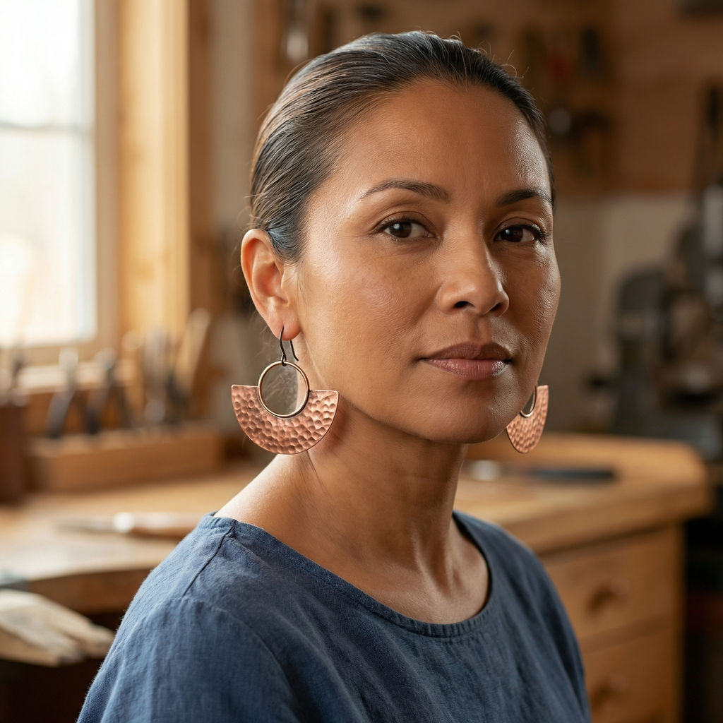 Emily's Sol Copper Earrings