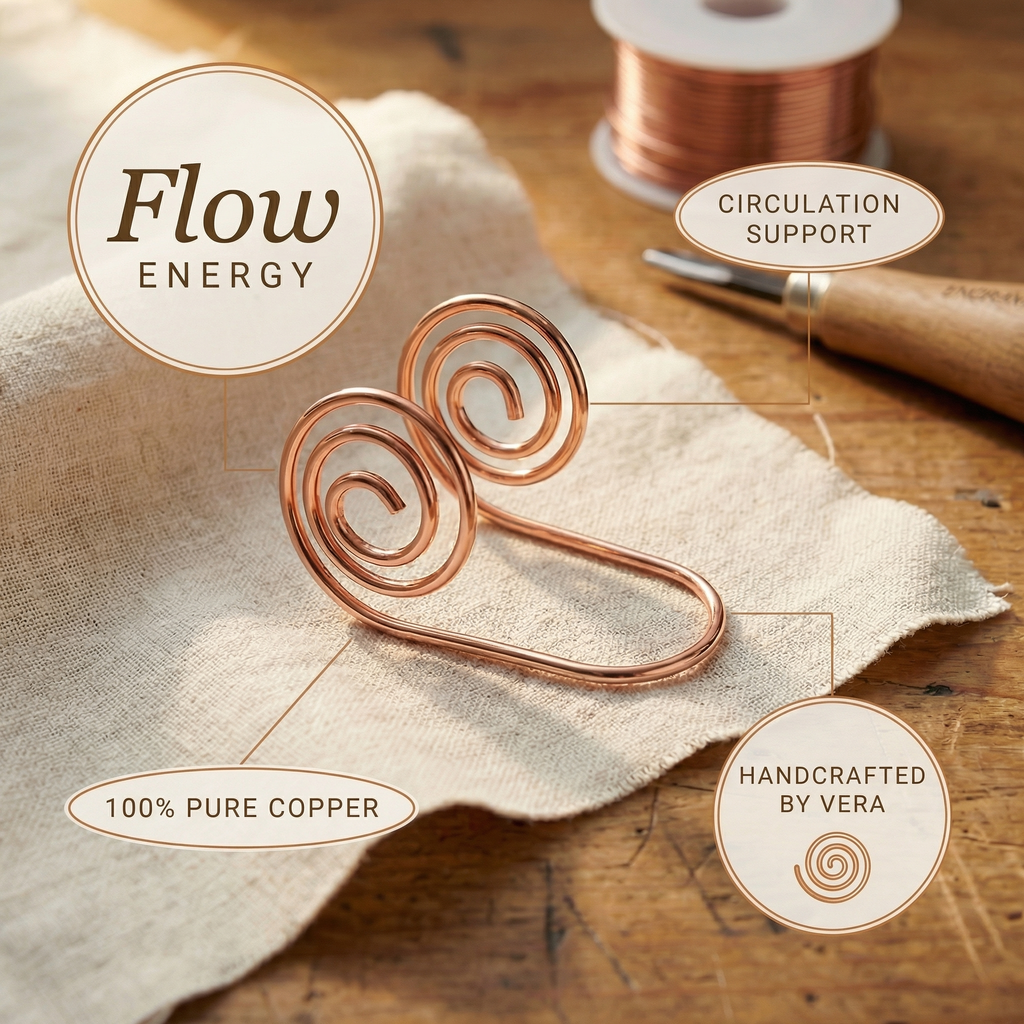 Emily's Flow Copper Hand Spiral