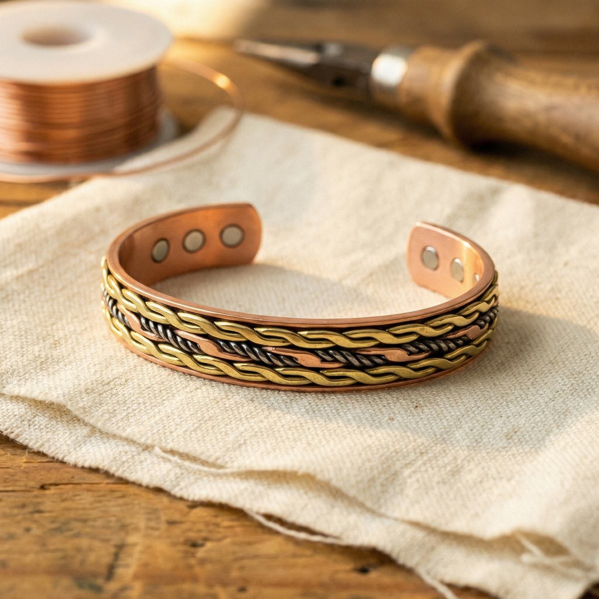 Emily's Weave Copper Bracelet