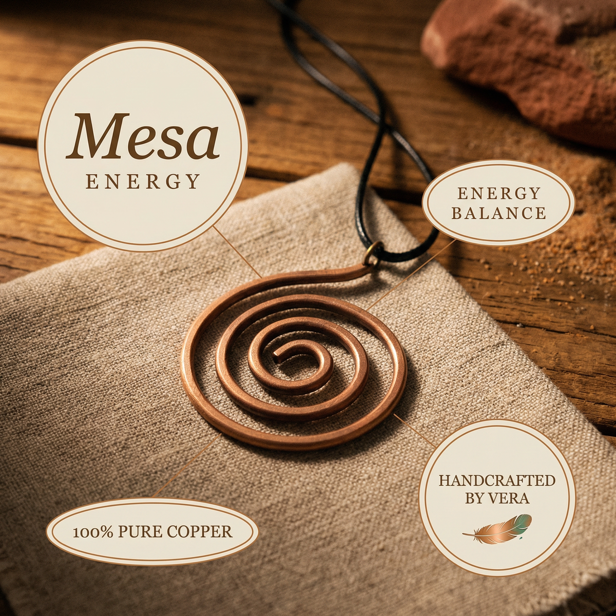 Emily's Mesa Copper Necklace