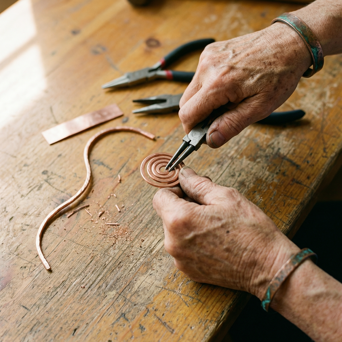 Emily's Coil Copper Anklet