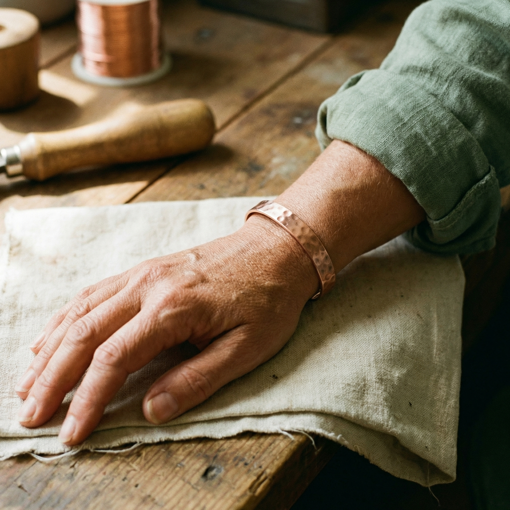 Emily's Lodestone Copper Bracelet