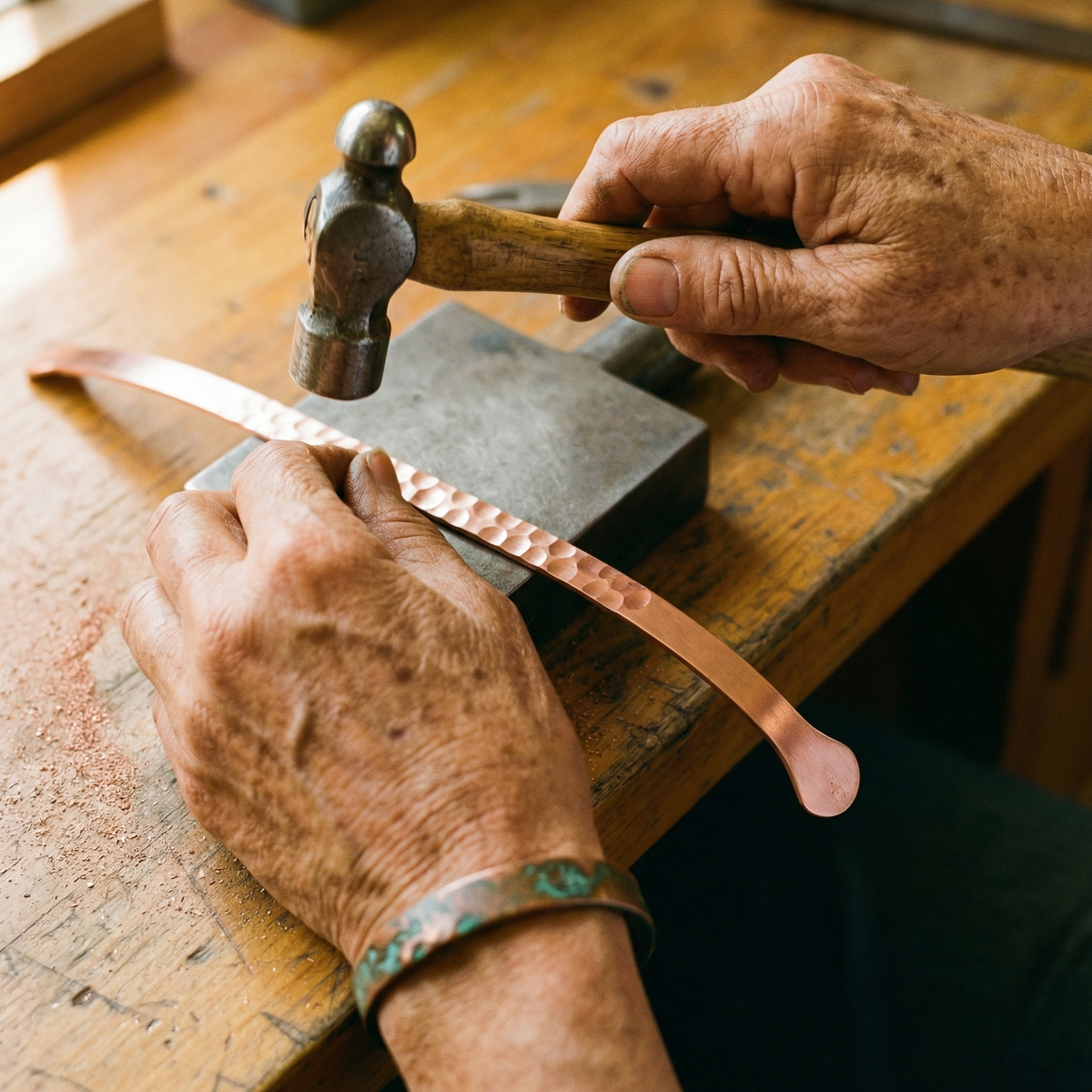 Emily's Lodestone Copper Bracelet