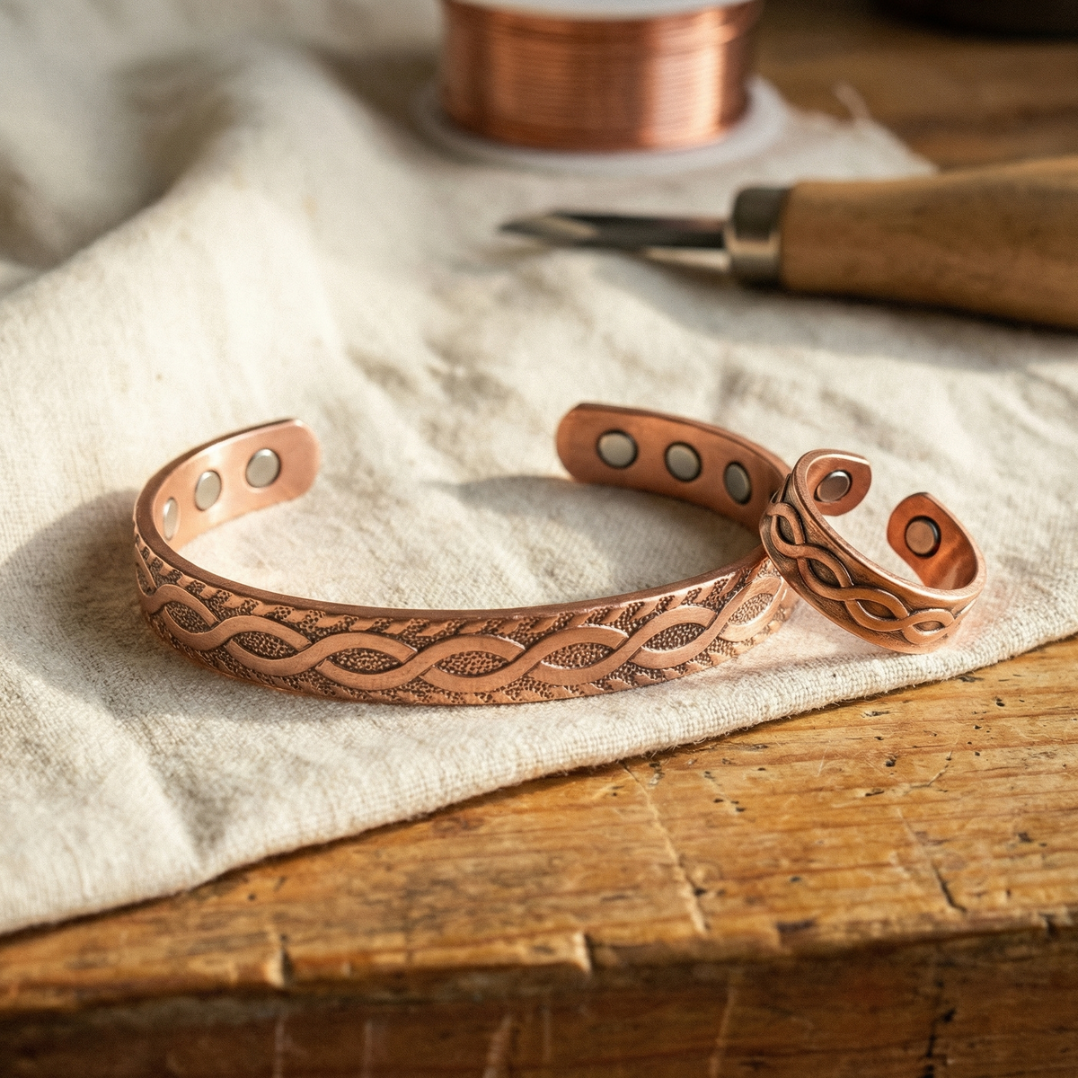 Emily's Knot Copper Set