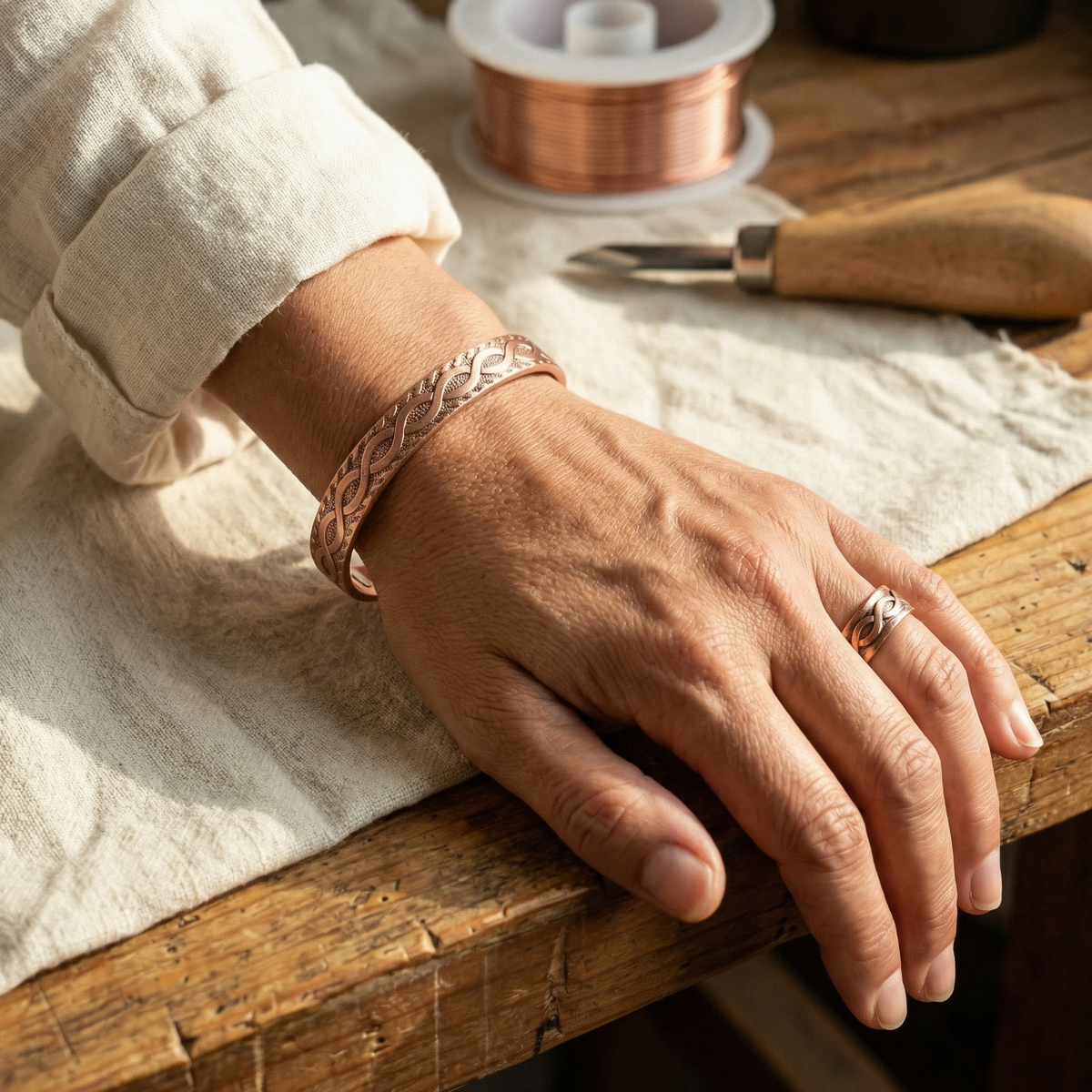 Emily's Knot Copper Set