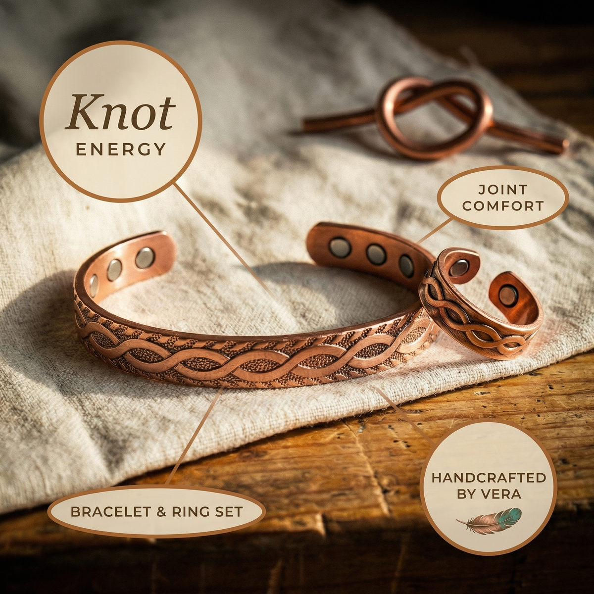 Emily's Knot Copper Set