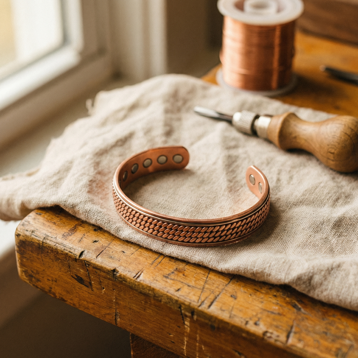 Emily's Wave Copper Bracelet