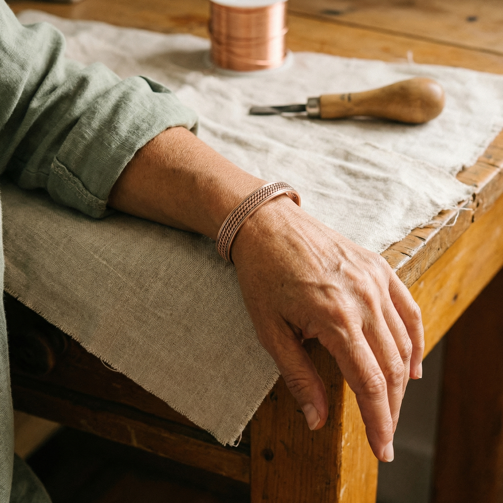 Emily's Wave Copper Bracelet