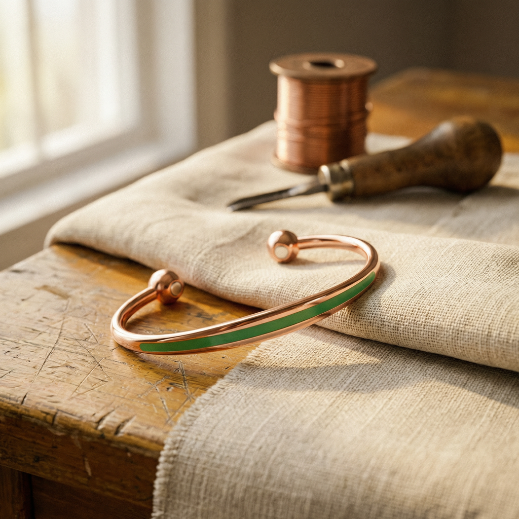 Emily's Jade Copper Bracelet