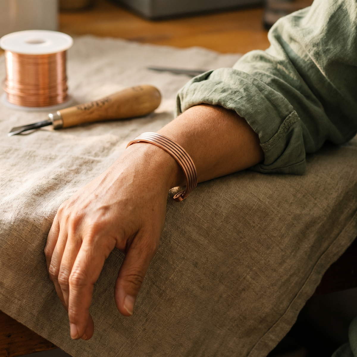 Emily's Ridge Copper Bracelet