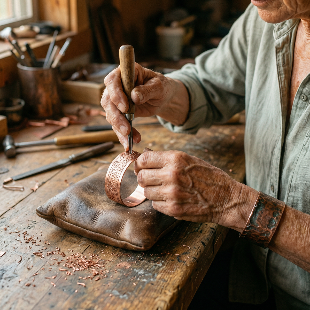 Emily's Drift Copper Bracelet