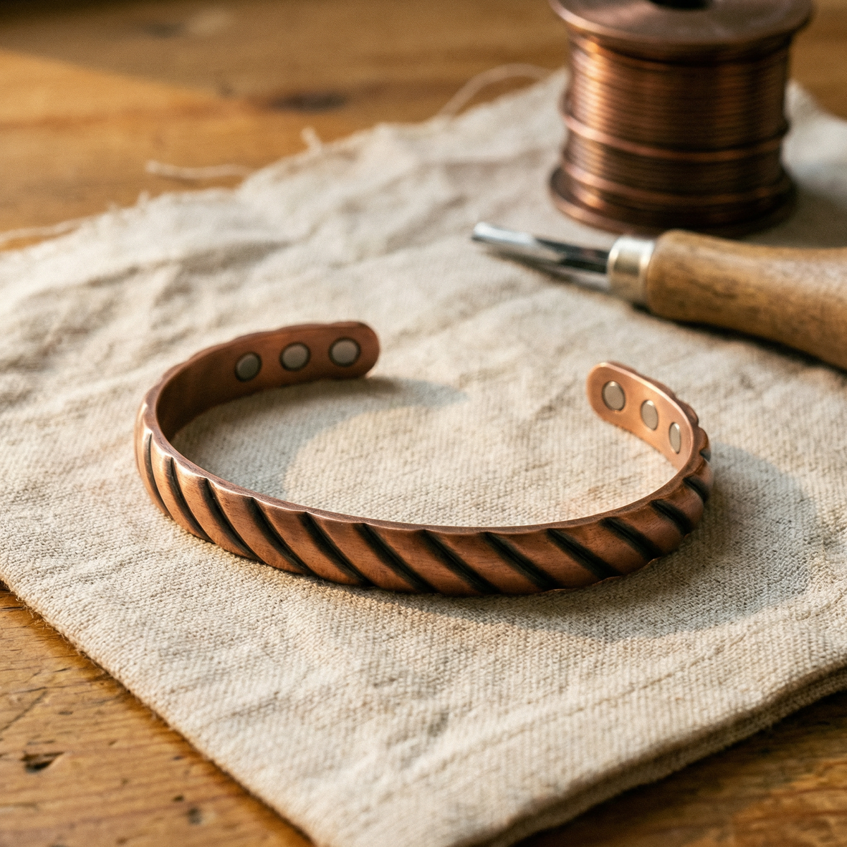 Emily's Thorn Copper Bracelet