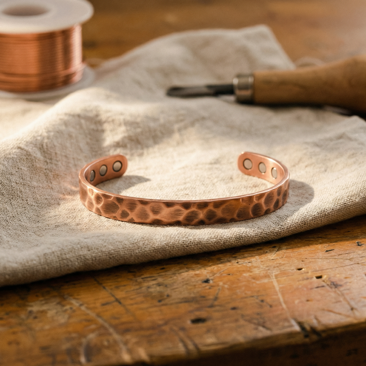 Emily's Furrow Copper Bracelet