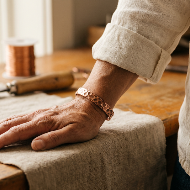Emily's Furrow Copper Bracelet