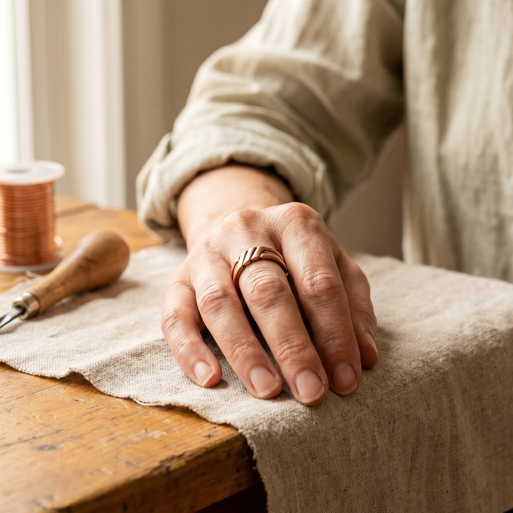 Emily's Peat Copper Ring