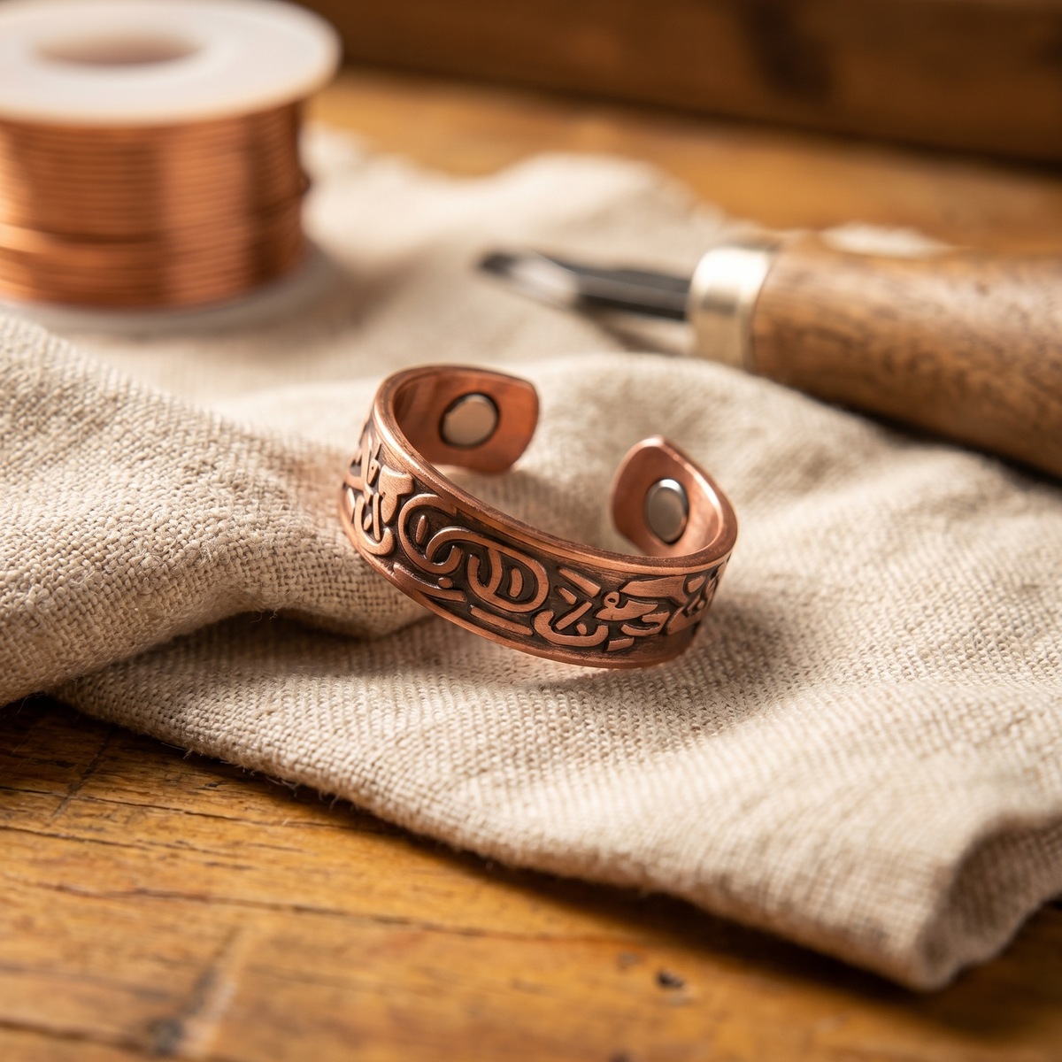 Emily's Burr Copper Ring