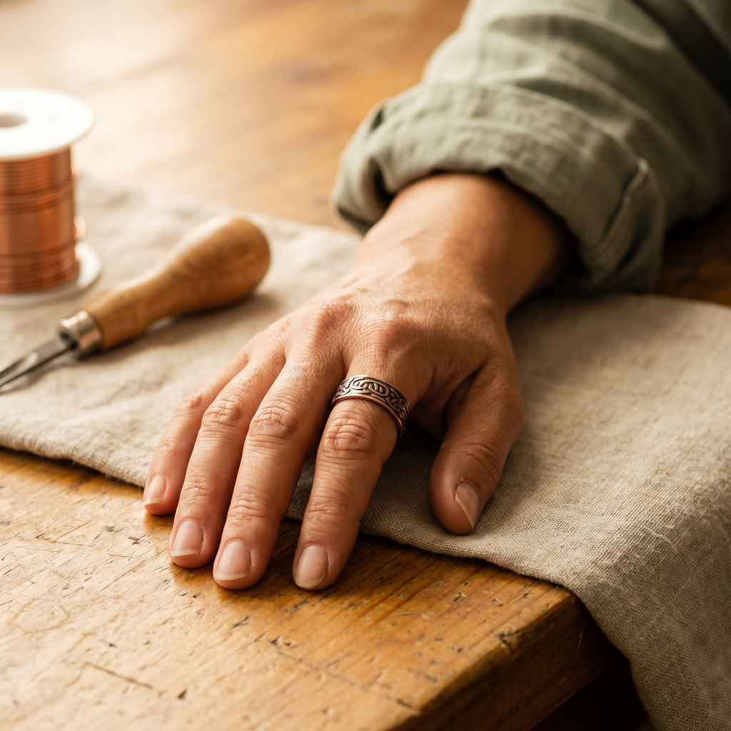 Emily's Burr Copper Ring