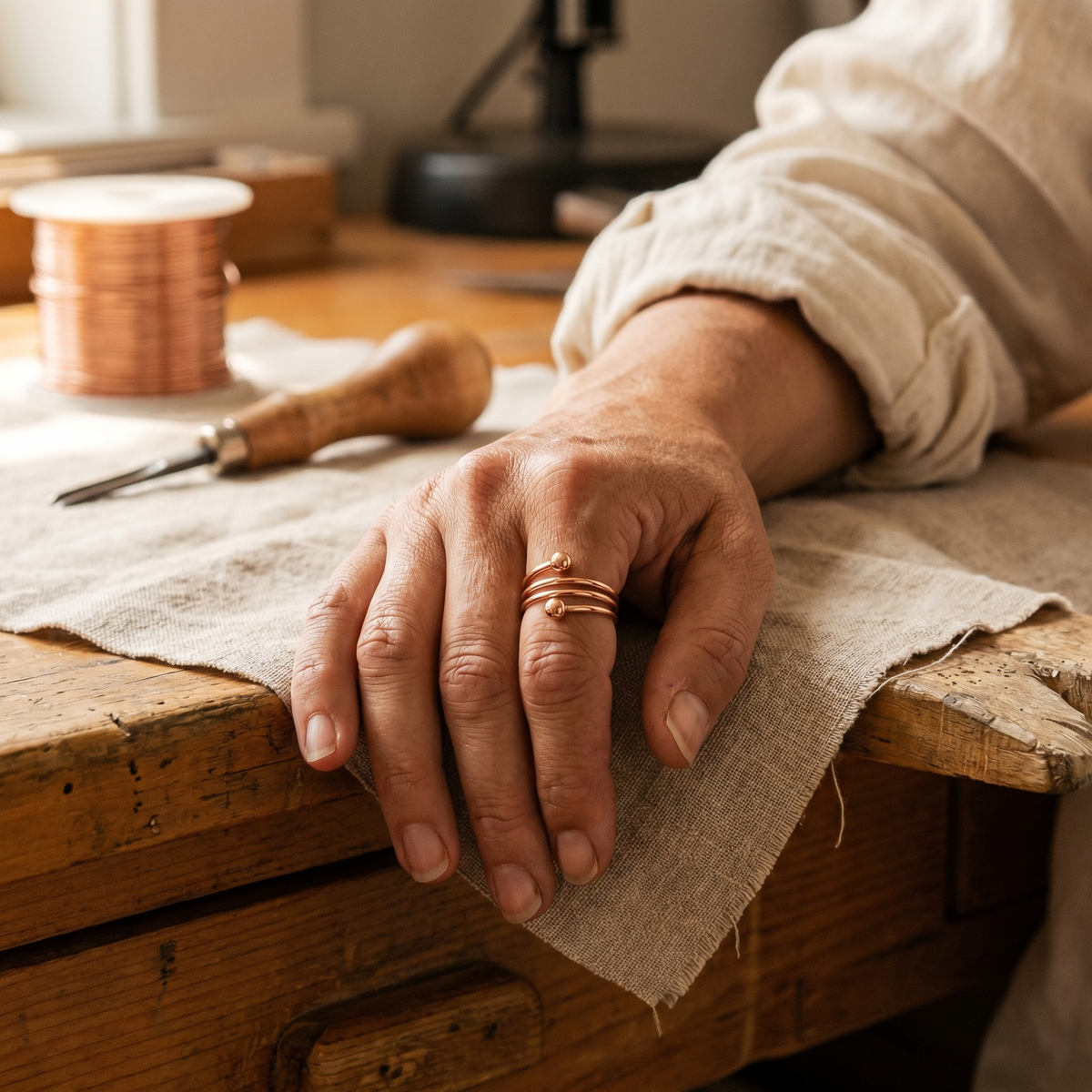Emily's Silt Copper Ring