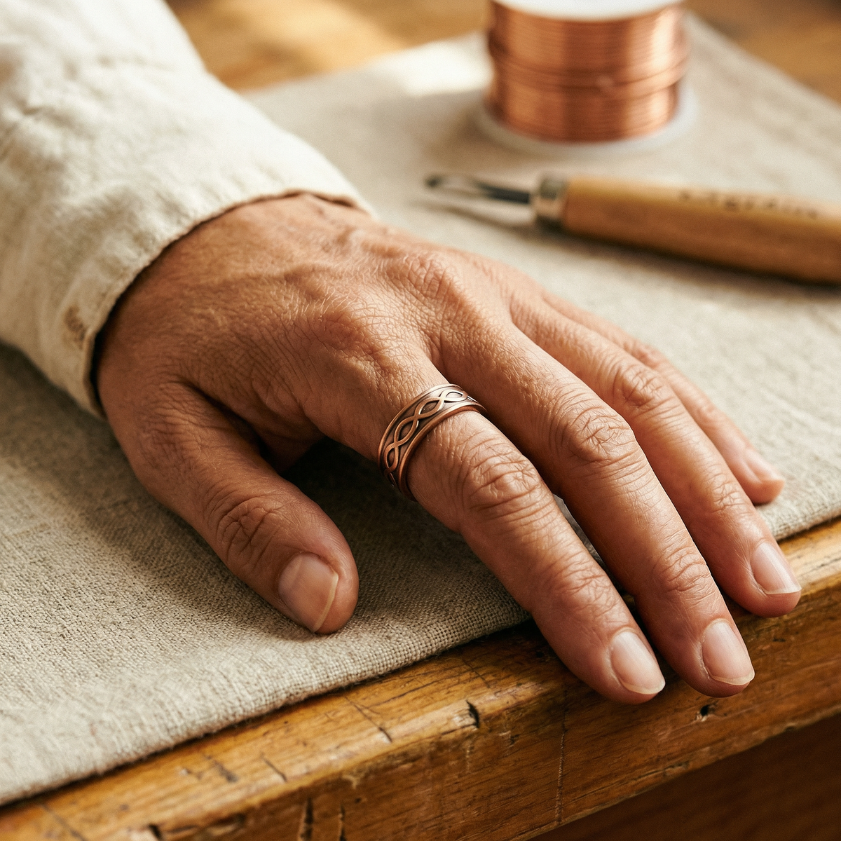 Emily's Char Copper Ring