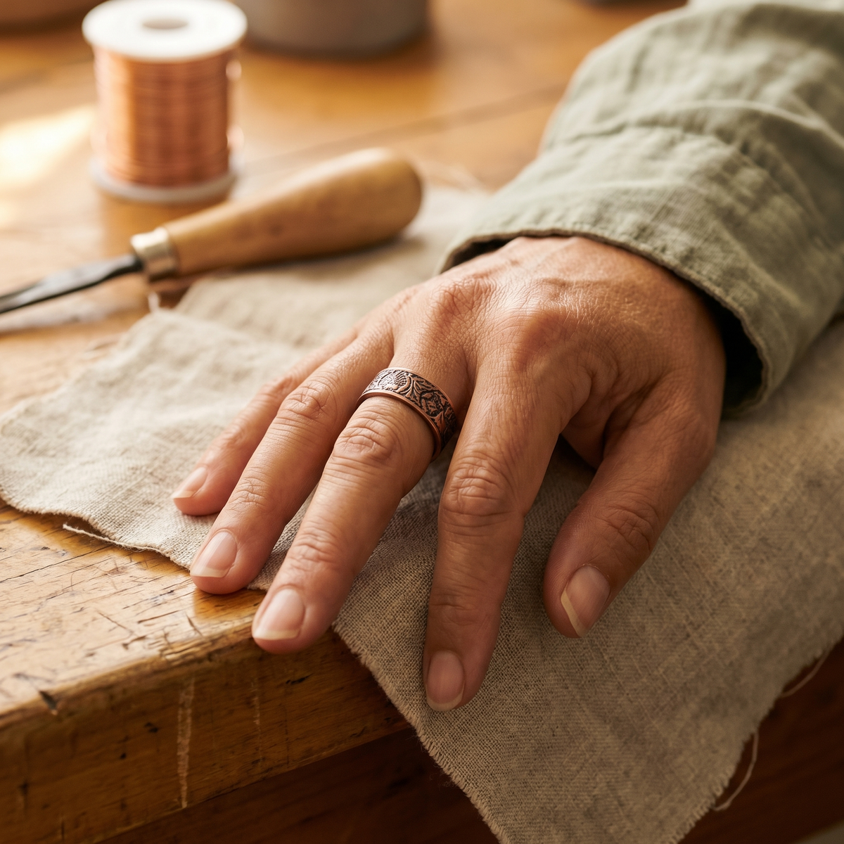 Emily's Bole Copper Ring