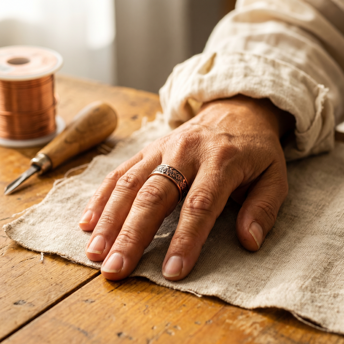 Emily's Clag Copper Ring