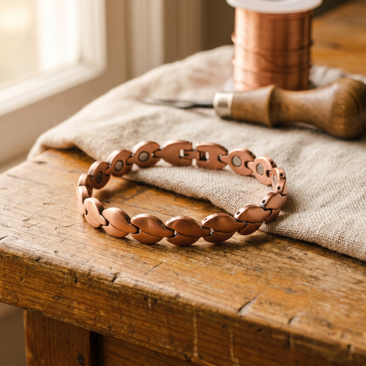 Emily's Marsh Copper Anklet