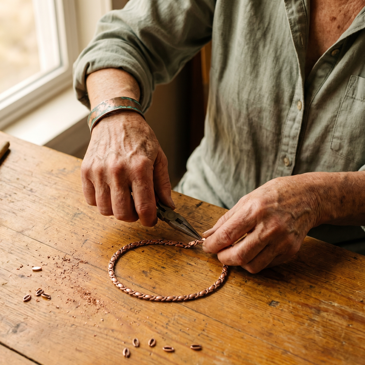 Emily's Cedar Copper Necklace