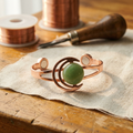 Emily's Sphere Green Copper Bracelet