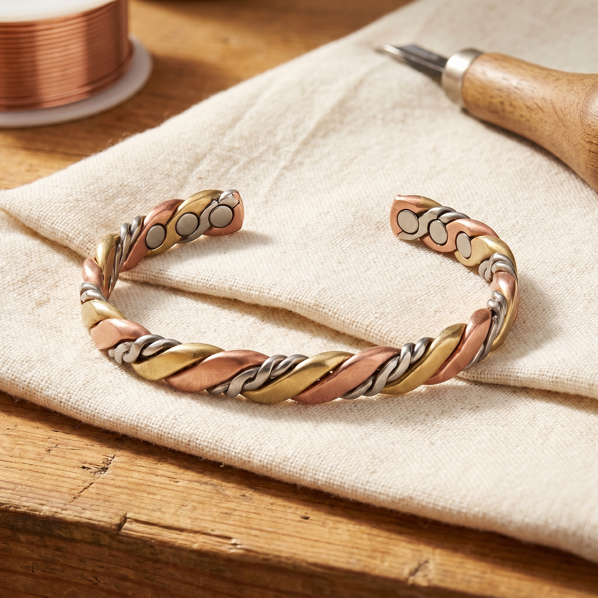 Emily's Stone Copper Bracelet