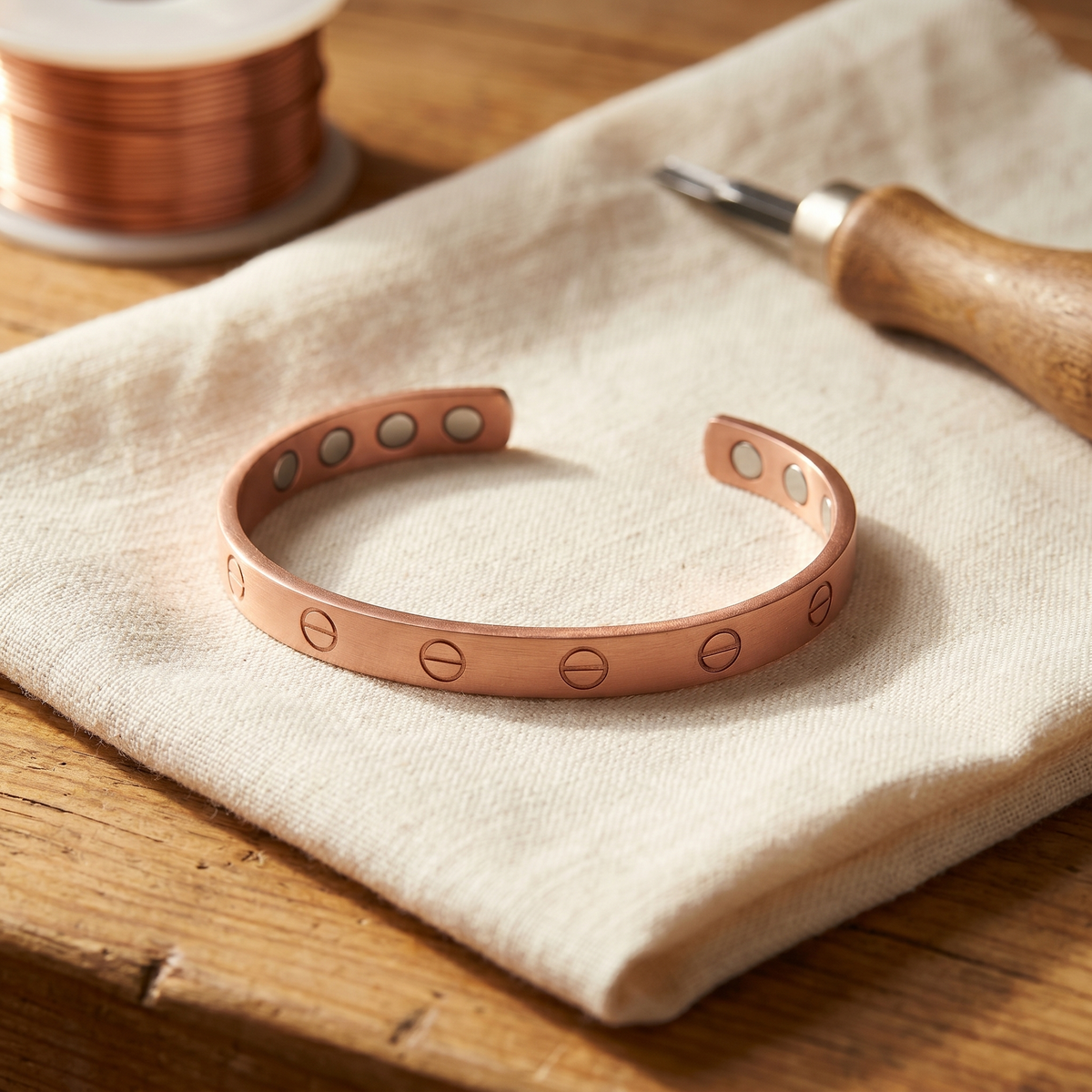 Emily's Bolt Copper Bracelet