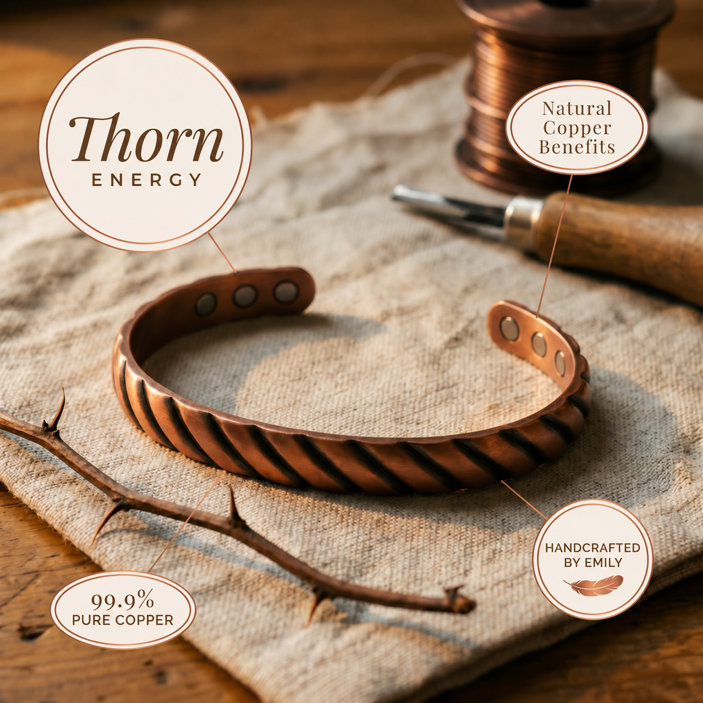 Emily's Thorn Copper Bracelet