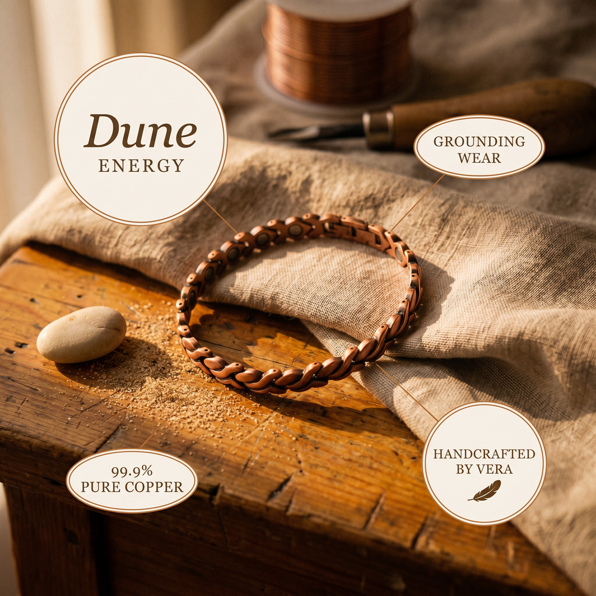 Emily's Dune Copper Anklet