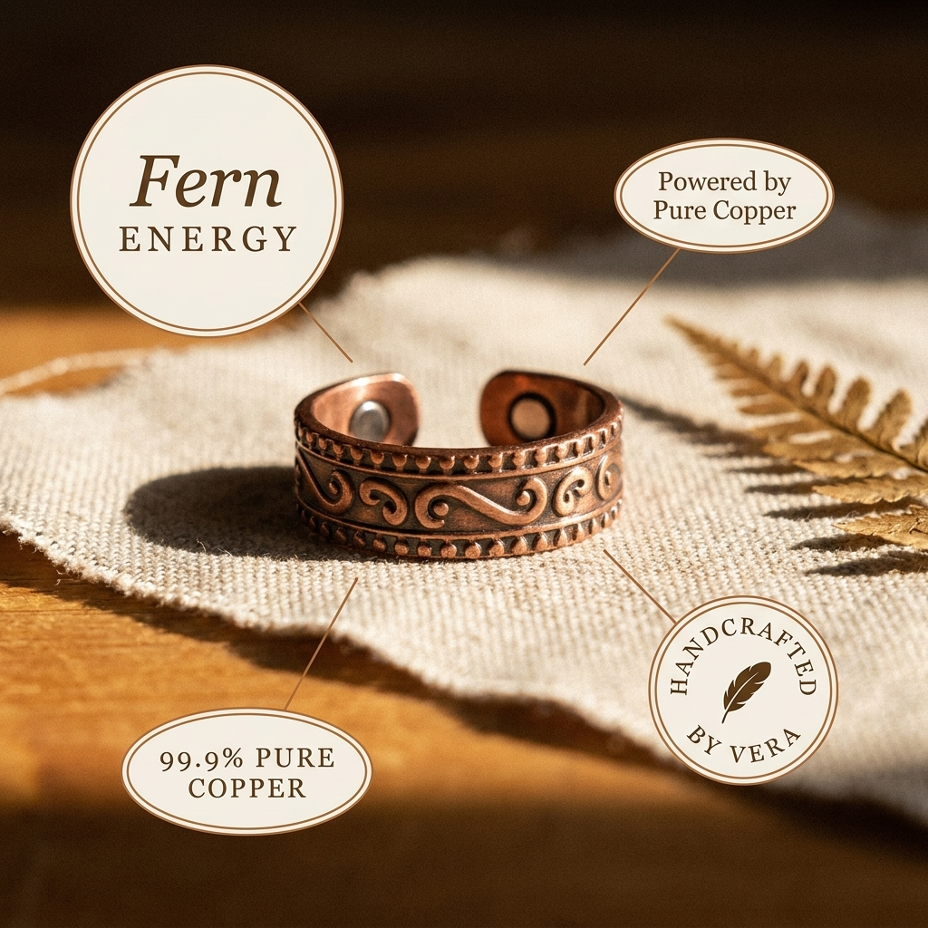 Emily's Fern Copper Ring