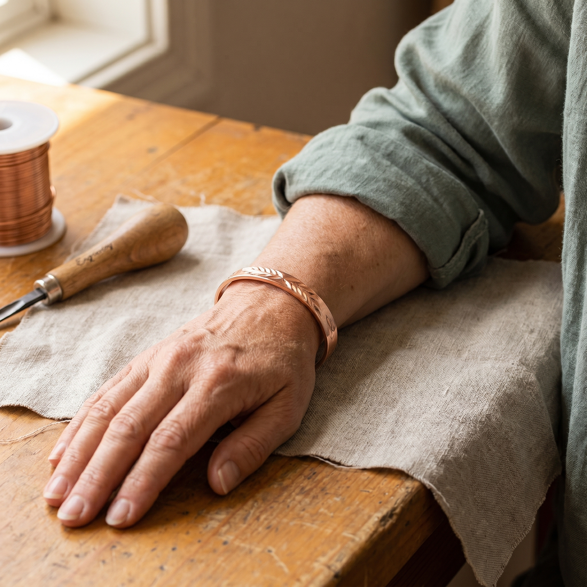 Emily's Lunar Copper Bracelet