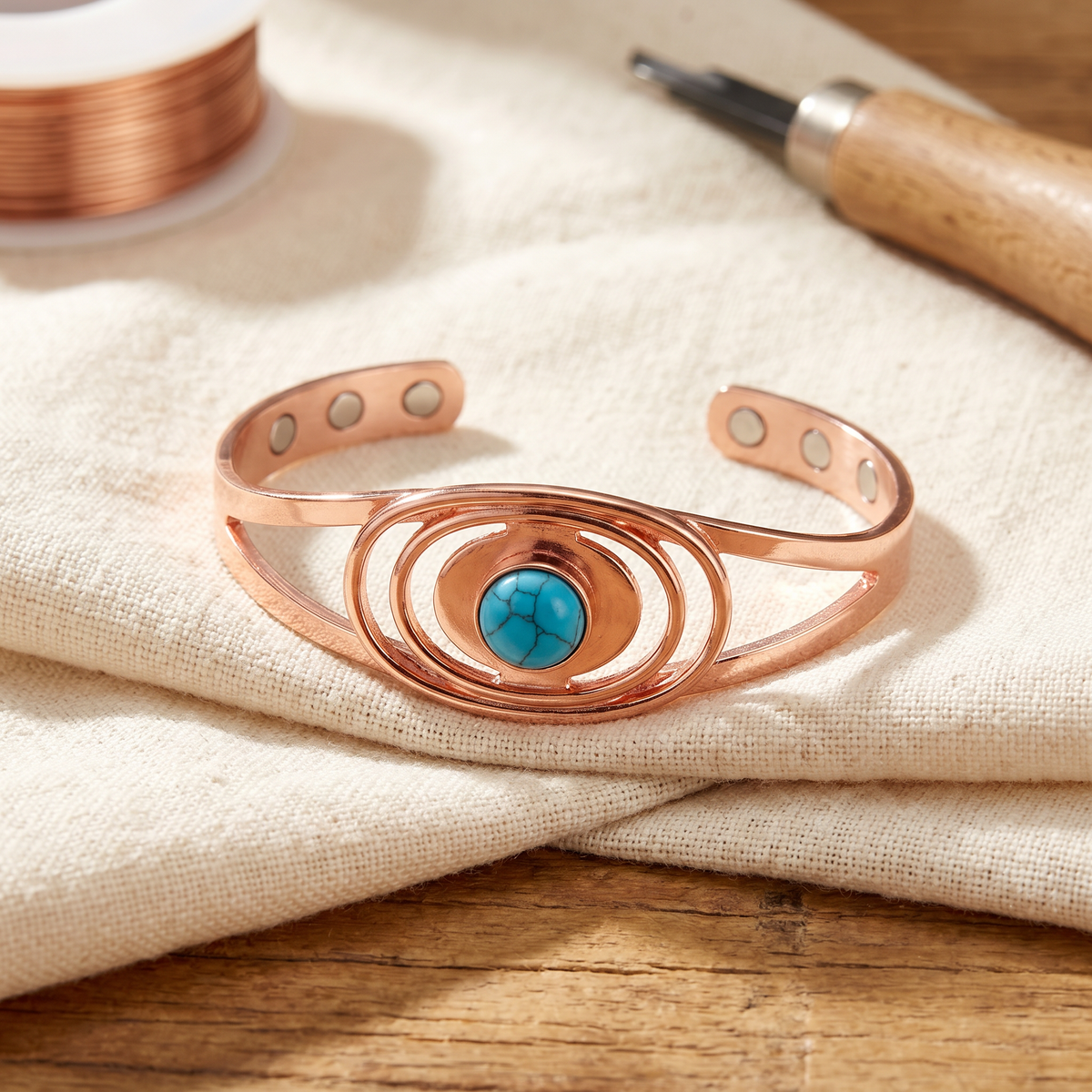 Emily's Sedge Copper Bracelet