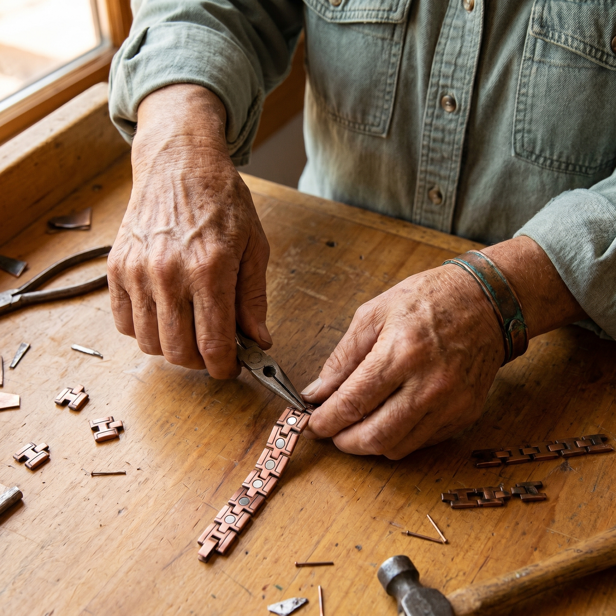 Emily's Gorse Men's Copper Bracelet