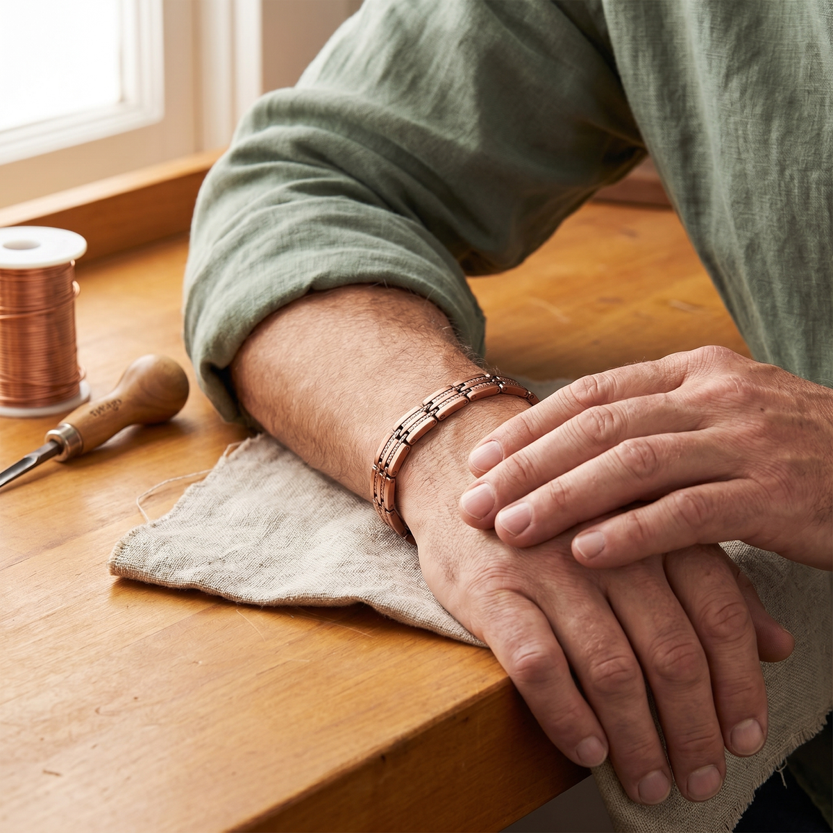 Emily's Pike Men's Copper Bracelet