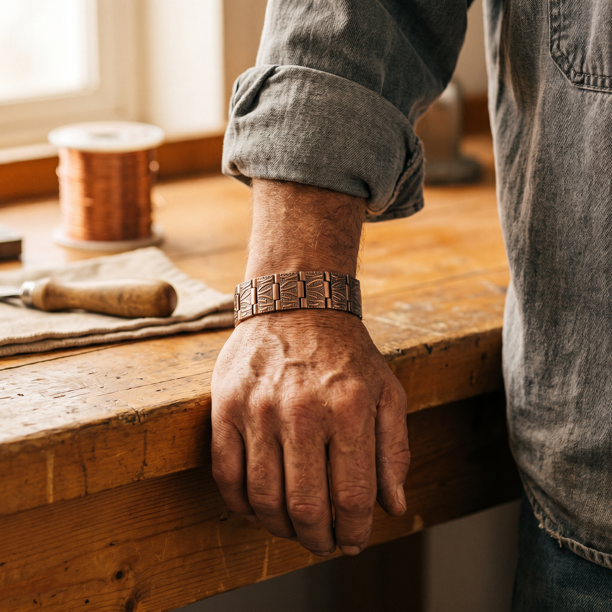 Emily's Grit Men's Copper Bracelet