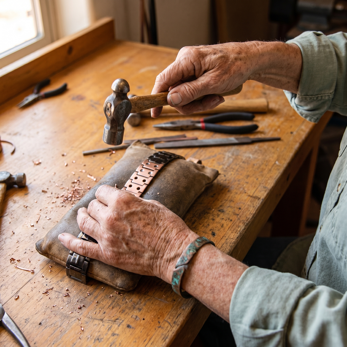 Emily's Ochre Men's Copper Bracelet