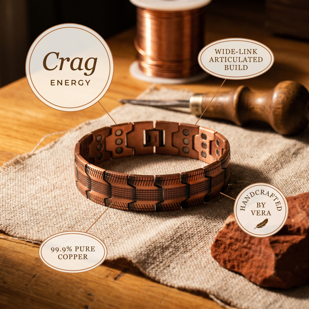 Emily's Crag Copper Bracelet