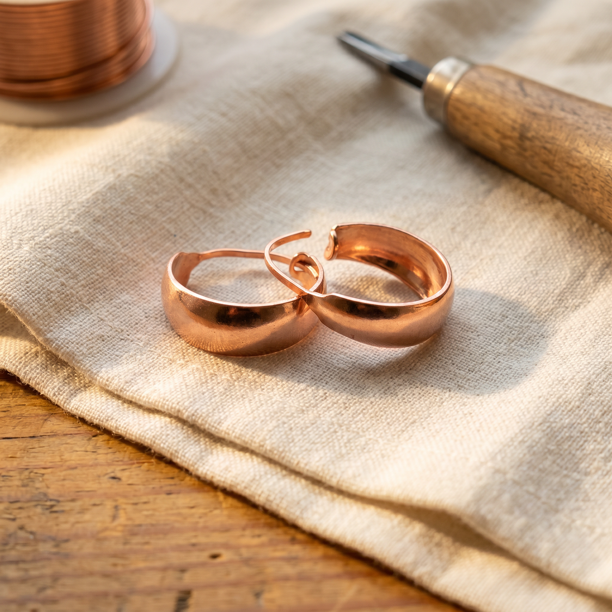 Emily's Dell Copper Earrings