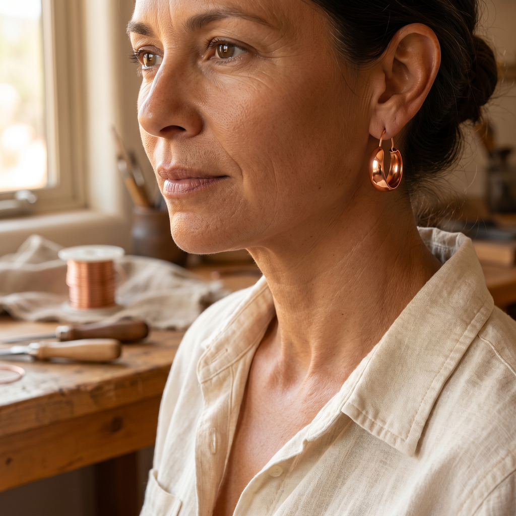 Emily's Dell Copper Earrings